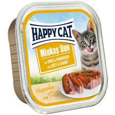  Happy Cat Minkas Duo pástétomos falatkák marha-nyúl 100g macskaeledel