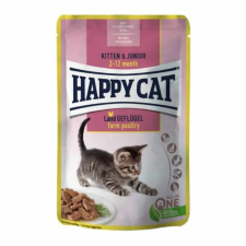 Happy Cat Pouch Szósz Kitten-Junior Baromfi 12x85g macskaeledel