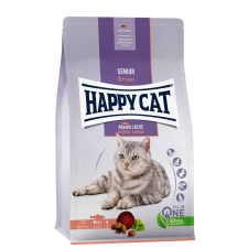 Happy Cat Senior Atlantik-Lachs | Lazac ízű száraz macskatáp - 300 gramm macskaeledel