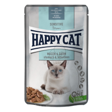  Happy Cat Sensitive Stomach & Intestines alutasakos eledel 6 x 85 g macskaeledel