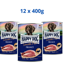 Happy Dog France konzerv Kacsa 12x400gr kutyaeledel