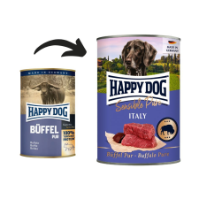  Happy Dog Italy Pur (Bivaly) – 400 g kutyaeledel
