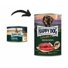 Happy Dog Montana Pur Lóhúsos konzerv 6 x 400g kutyaeledel