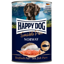  Happy Dog Norway Pur (Lazac) konzerv – 6×400 g kutyaeledel