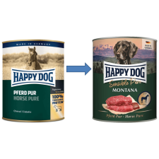 Happy Dog Sensible Pure Montana - szín lóhús konzerv 400g kutyaeledel