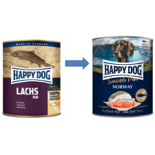 Happy Dog Sensible Pure Norway - szín tengeri halhús konzerv 800g kutyaeledel