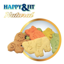 Happy&Fit Happy&Fit Natural Állatfigurás Keksz jutalomfalat 10kg jutalomfalat kutyáknak