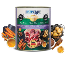 Happy&Fit Superior 100% Monoprotein– Friss bárányhús sárgarépával és burgonyával 12x400g kutyaeledel