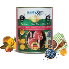  Happy&Fit Superior 100% Monoprotein – Friss marhahús mangóval és áfonyával – 24×400 g kutyaeledel