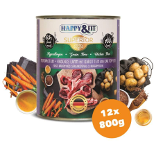 Happy&Fit Superior Dog Konzerv Friss Bárányhús Srépával, burgonyával 12x800g kutyaeledel
