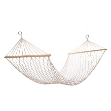 Happy Green felakasztható hálós nyugágy, 200 x 80 cm, fehér kerti bútor