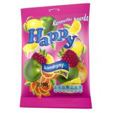 Happy gyümölcs ízű töltetlen keménycukorka 75 g csokoládé és édesség