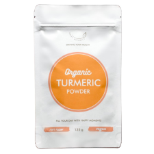 Happy Naturals organic kurkuma por 125 g vitamin és táplálékkiegészítő