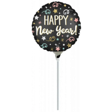  Happy New Year fólia lufi 23 cm party kellék