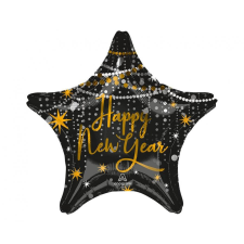  Happy New Year Midnight fólia lufi 46 cm party kellék