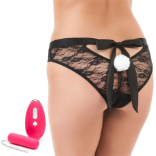 Happy Rabbit bugyi vibrátor távirányítós vízálló USB szilikon pink vibrátorok
