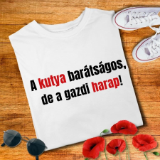 Harapós gazdi - férfi póló ajándéktárgy