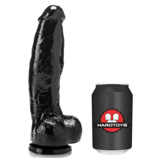 HardToys DP1018V – prémium fekete dildó 19 x 6 cm műpénisz, dildó