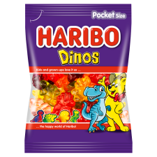 Haribo dinoszaurusz gumicukor 100g alapvető élelmiszer