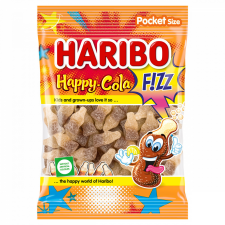 Haribo Fizz Happy-Cola kólaízű gumicukorka 80 g csokoládé és édesség