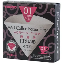Hario papírfilter V60-01, 40 darab kisháztartási gépek kiegészítői