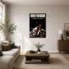  Harley-Davidson klasszikus motor sötét háttér vászonkép