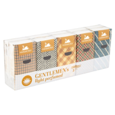 Harmony Papírzsebkendő 3-rétegű HARMONY GENTLEMEN PERFUMED – 10x10db 8584014845076 asztalterítő és szalvéta
