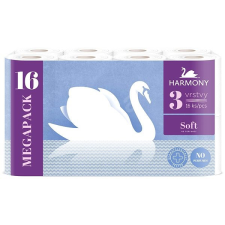 Harmony Toalettpapír 3-rétegű HARMONY SOFT – 16 tekercs 8584014844444 higiéniai papíráru