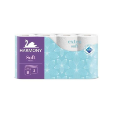 Harmony Toalettpapír 3-rétegű HARMONY SOFT – 8 tekercs 8584014818964 higiéniai papíráru
