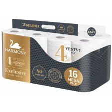 Harmony Toalettpapír 4-rétegű HARMONY EXCLUSIVE PURE WHITE - 16 tekercs 8584014858502 higiéniai papíráru
