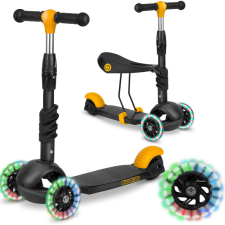 Háromkerekű robogó Ricokids Cubi fekete-narancssárga roller