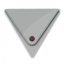  Háromszög pénztárca - SILBER / METALLIC - Triangle Purse Small pénztárca