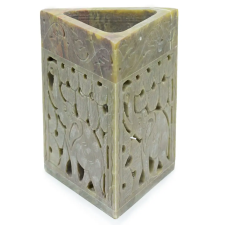  Háromszög Szappankő Aromalámpar 11x9cm - Elefánt illóolaj párologtató