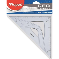Háromszög vonalzó, műanyag, 45°, 26 cm, MAPED "Geometric" vonalzó