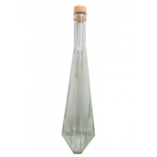  HÁROMSZÖGŰ ÜVEGPALACK DÍSZÜVEG, PALAZZO party kellék