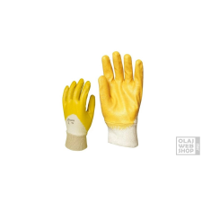  Harrier Nitril sárga, csuklómártott munkavédelmi kesztyű XL/10 méret védőkesztyű