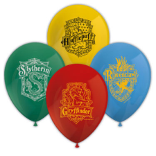 Harry Potter Hogwarts Houses léggömb, lufi 8 db-os party kellék
