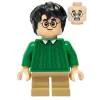  Harry Potter lego figura - Green Sweater, Dark Tan Short Legs