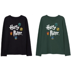  Harry Potter Magic Emblems gyerek hosszú ujjú póló 4 - 9 év / 104 - 134 cm