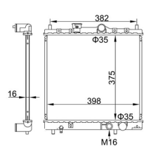 Hart hűtő, motorhűtés hart 606 430 autóalkatrész