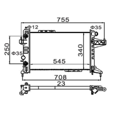 Hart hűtő, motorhűtés hart 611 831 autóalkatrész