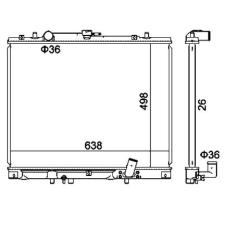 Hart hűtő, motorhűtés hart 611 946 autóalkatrész