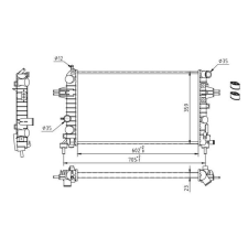 Hart hűtő, motorhűtés hart 630 287 autóalkatrész
