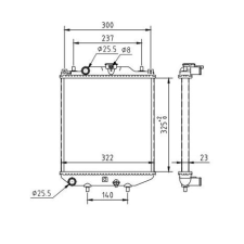 Hart hűtő, motorhűtés hart 637 200 autóalkatrész