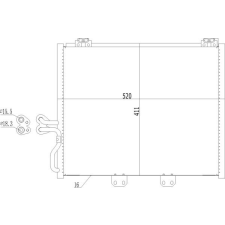Hart kondenzátor, klíma hart 612 222 autóalkatrész