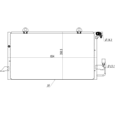 Hart kondenzátor, klíma hart 614 544 autóalkatrész