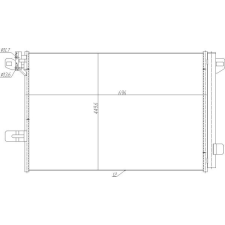 Hart kondenzátor, klíma hart 623 926 autóalkatrész