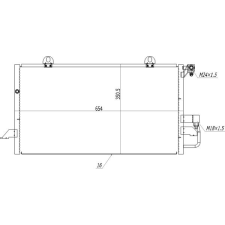 Hart kondenzátor, klíma hart 636 960 autóalkatrész