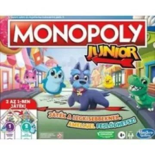 Hasbro Monopoly Junior: 2 az 1-ben társasjáték társasjáték