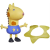 Hasbro Peppa malac: Gerald zsiráf nyaklánccal figura szett – Hasbro
